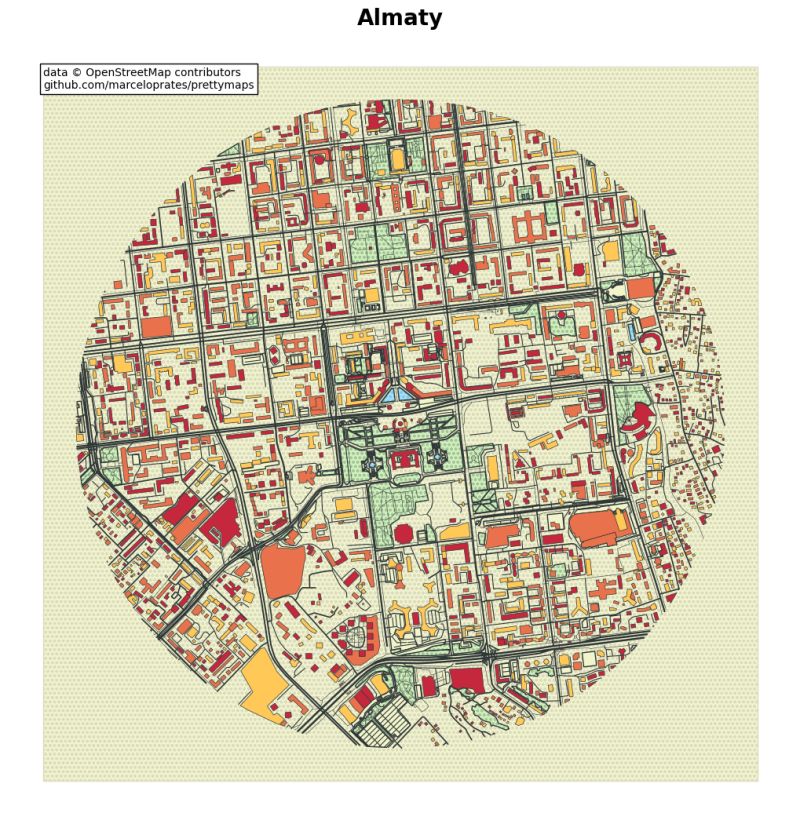 Almaty Pretty Map